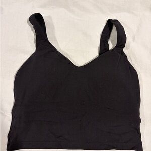 OFFLINE By Aerie Real Me Low Key Longline Sports Bra Small Black